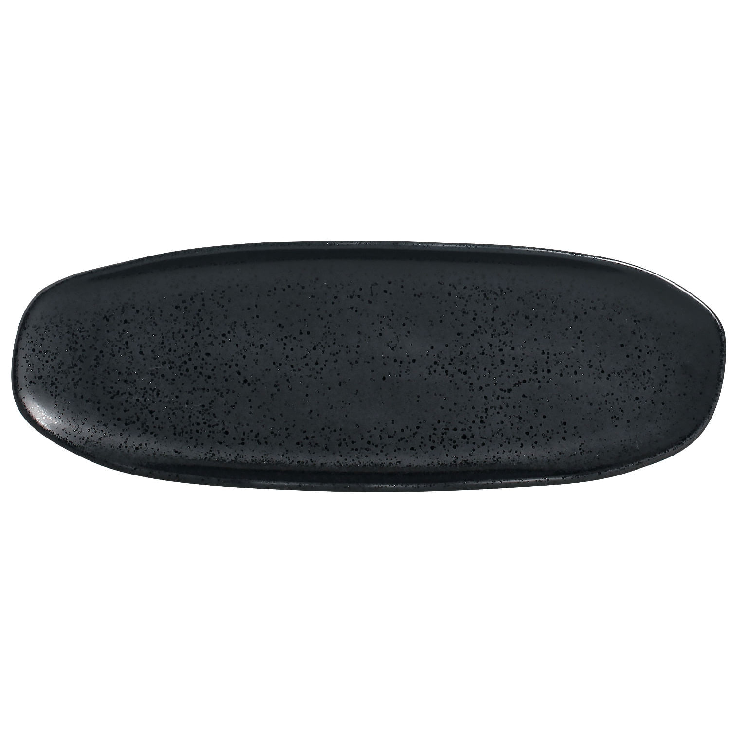 Conjunto com 4 Travessas Oval Rasa Grande Orgânico Eclipse 36x13cm