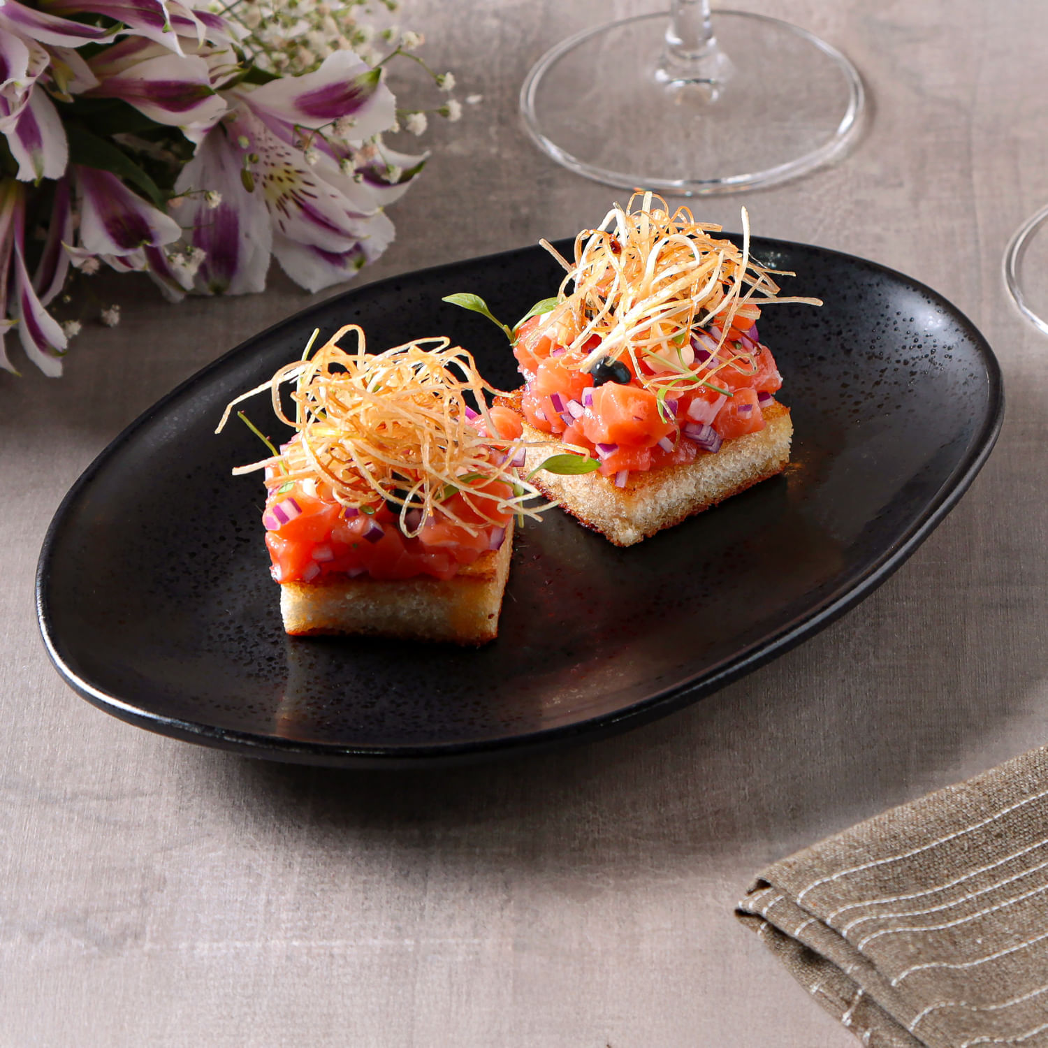 Conjunto com 6 Pratos de Sobremesa Oval Orgânico Eclipse 22,5x16,5x2,5cm - Imagem 2