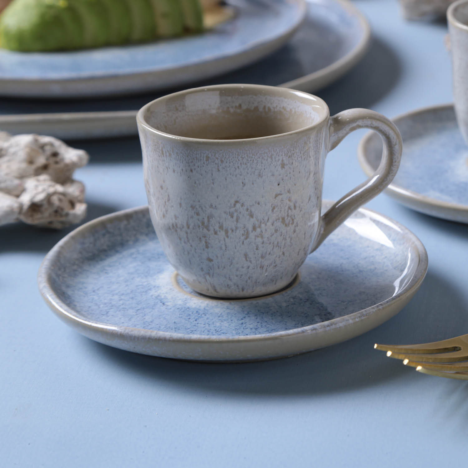 Conjunto com 6 Xícaras De Café com 6 Pires Bio Wave - Imagem 4