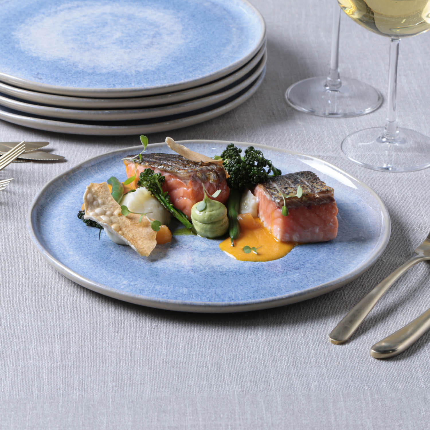 Conjunto com 6 Pratos Raso Bio Wave - Imagem 2