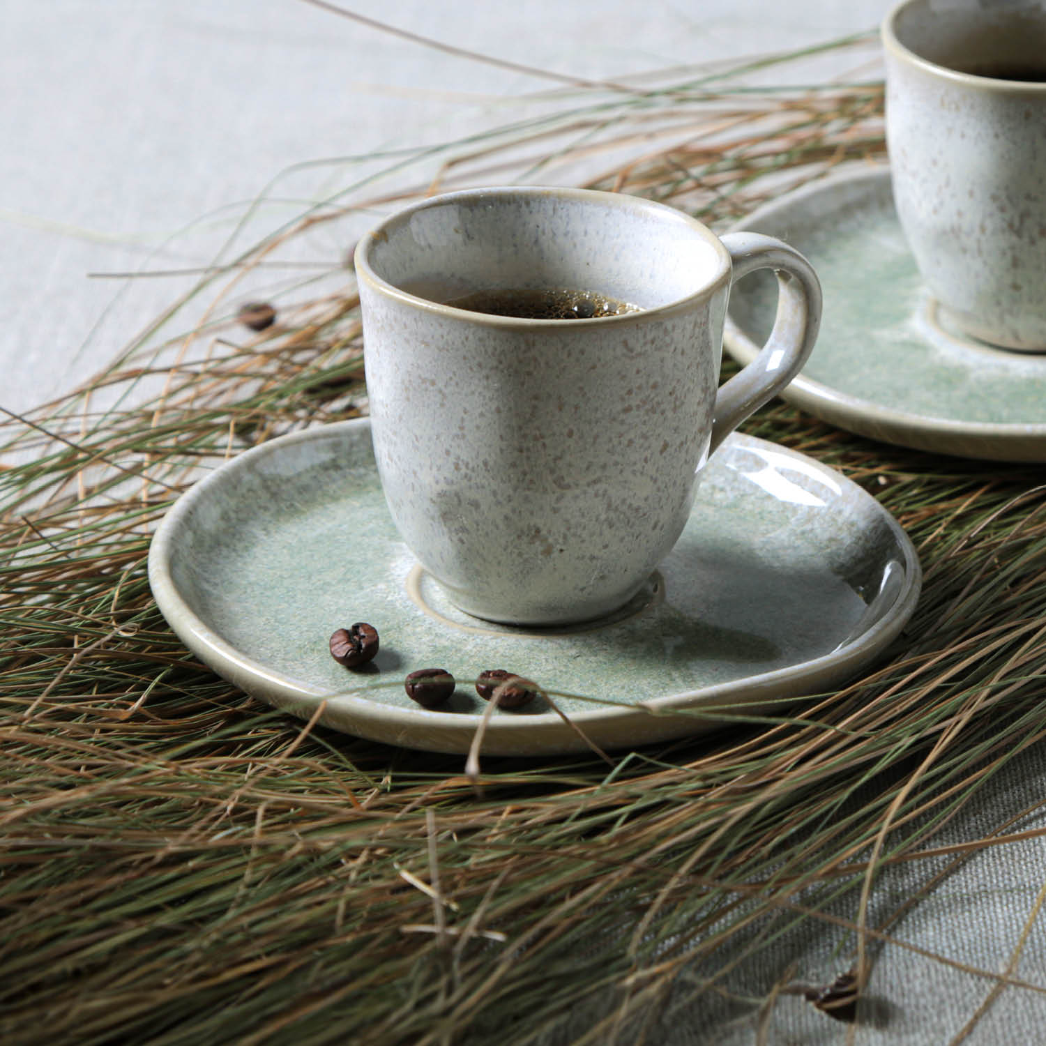 Conjunto com 6 Xícaras De Café com 6 Pires Bio Moss - Imagem 4