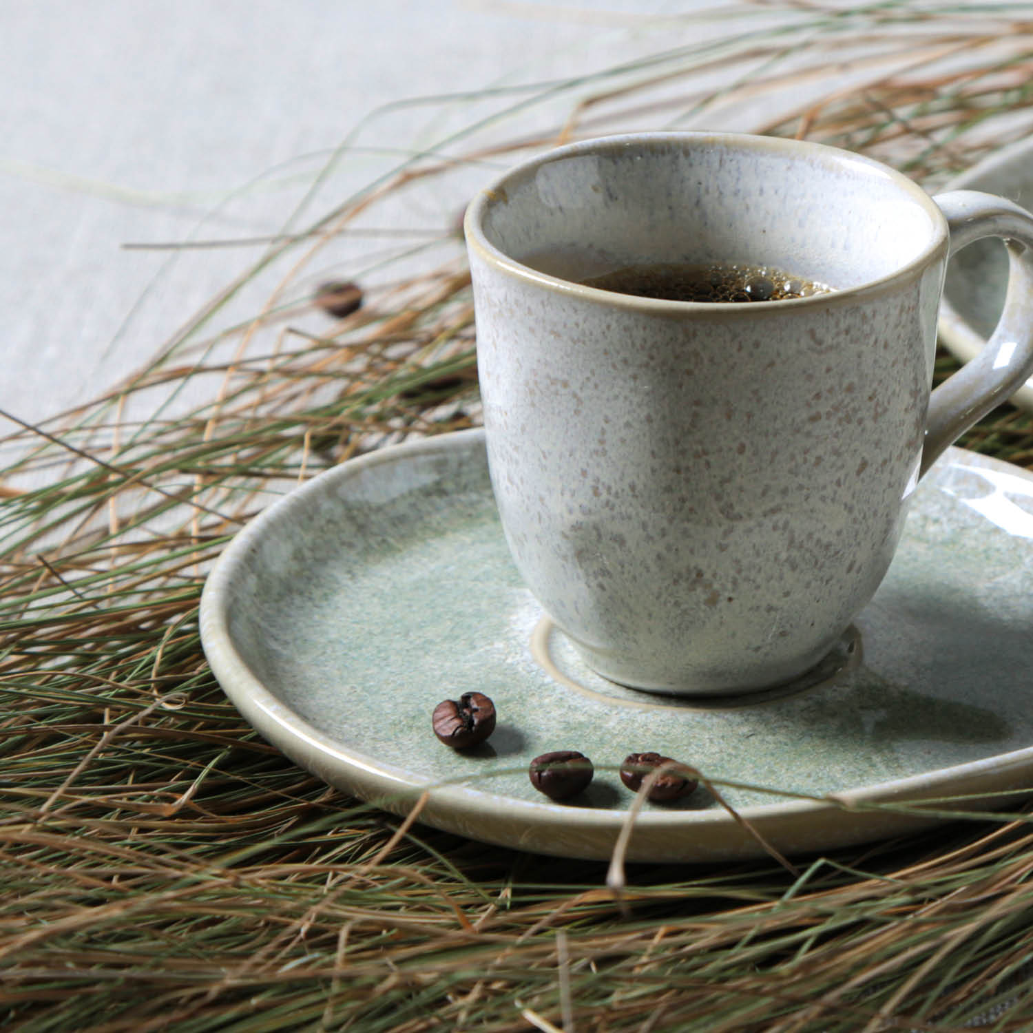 Conjunto com 6 Xícaras De Café com 6 Pires Bio Moss - Imagem 5