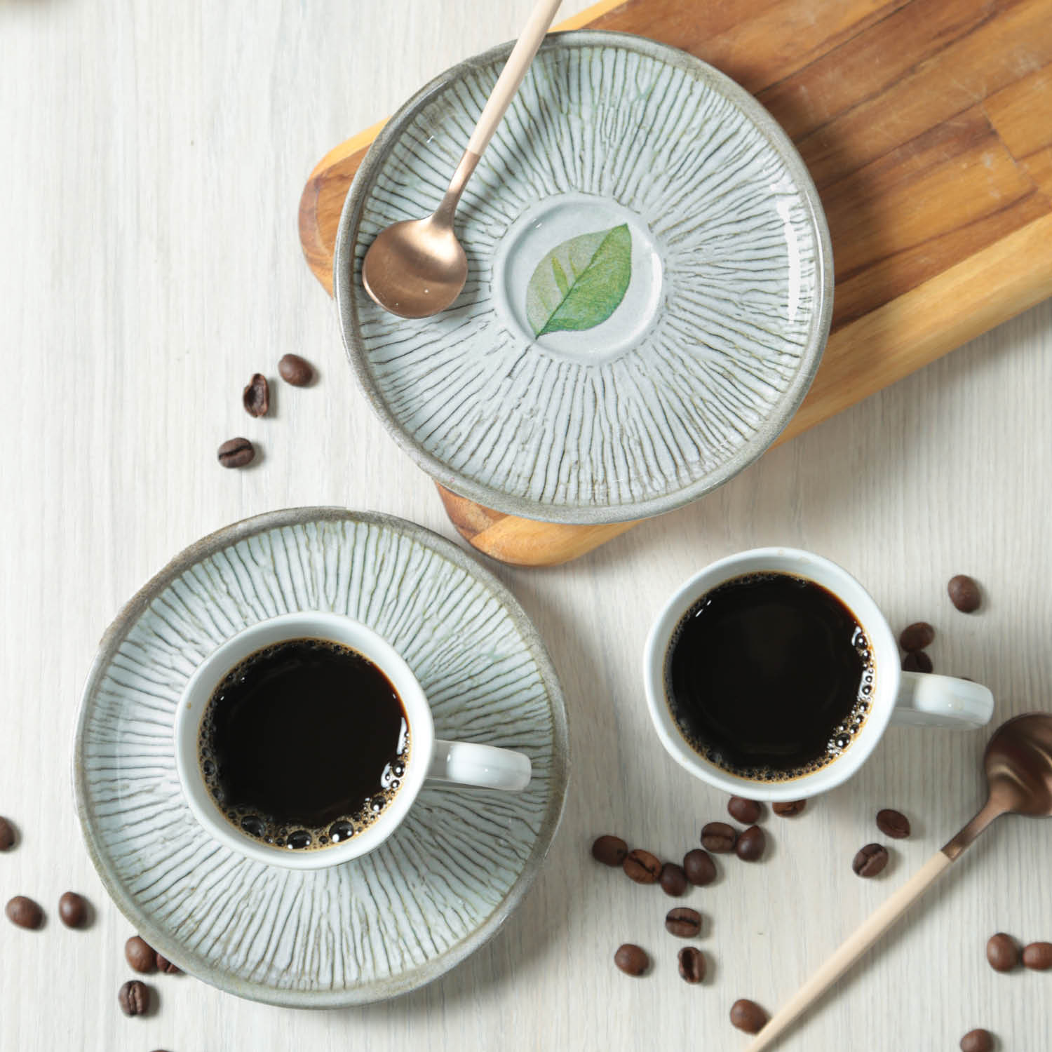 Conjunto com 6 Xícaras De Café com 6 Pires Bio Evergreen - Imagem 4