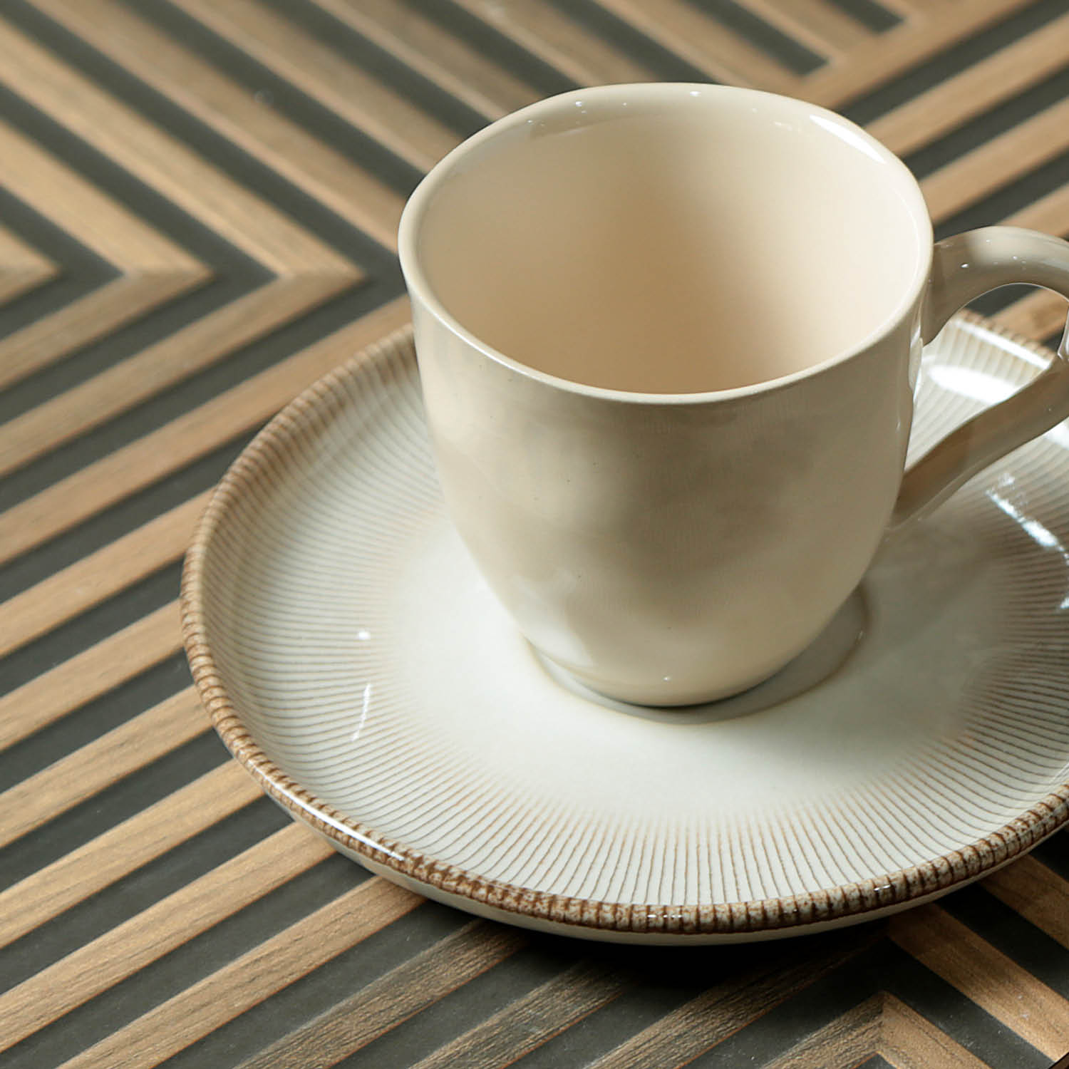 Conjunto com 6 Xícaras De Chá Orgânico 170ml com 6 Pires Bio Raio - Imagem 4