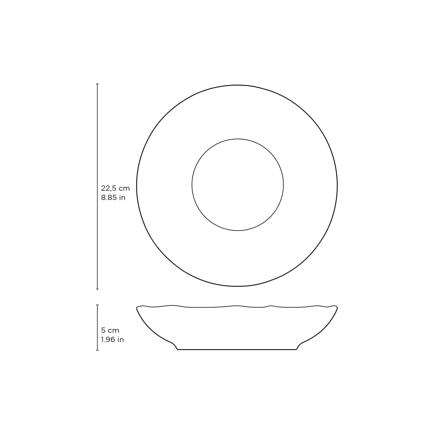 Conjunto com 6 Pratos Fundo Orgânico Glam Ø21,2cm 600ml - Imagem 8