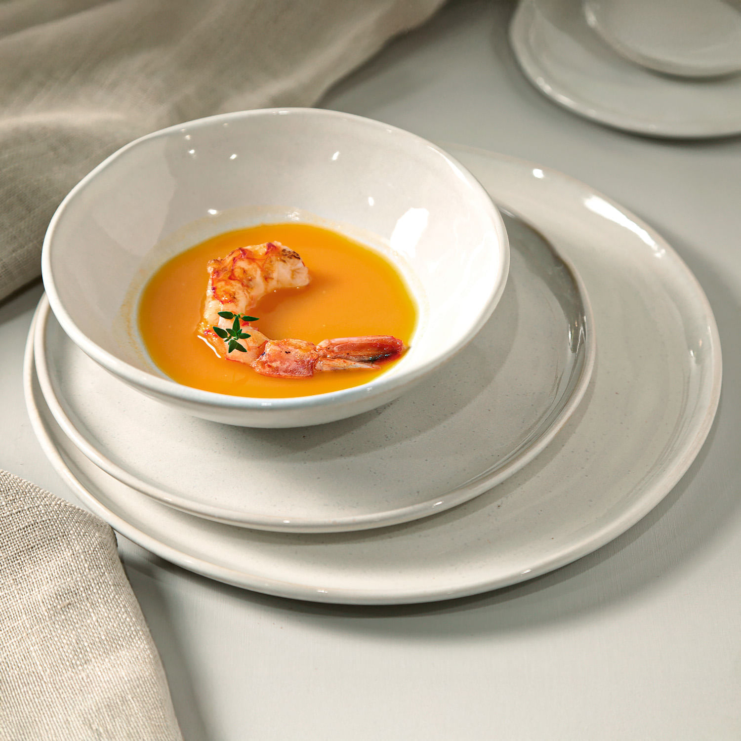 Conjunto com 6 Cumbucas Orgânico Glam Ø17,5x5,5cm 520ml - Imagem 4