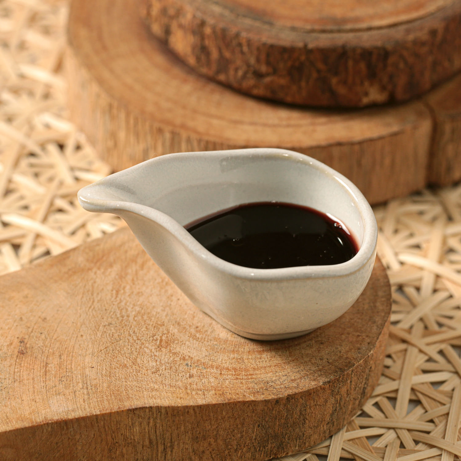 Conjunto com 6 Molheiras Oval Orgânico Glam 8x6cm 40ml - Imagem 2