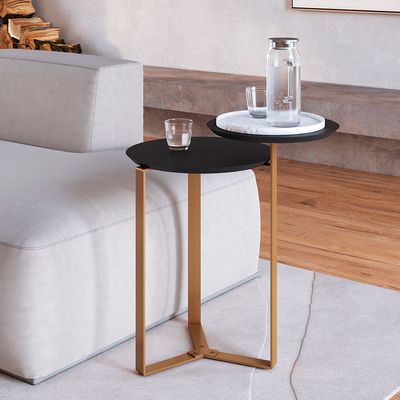 Mesa-de-Centro-com-2--TPOS-Chanfrada-Organica-Pe-Metal-Nero-Dourado-