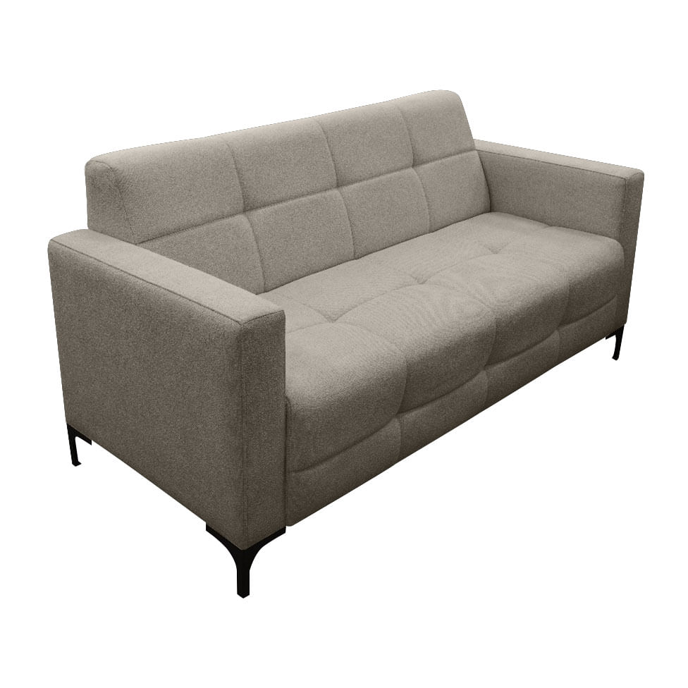 Sofá Hamilton Living em Boucle Cinza 1,80m