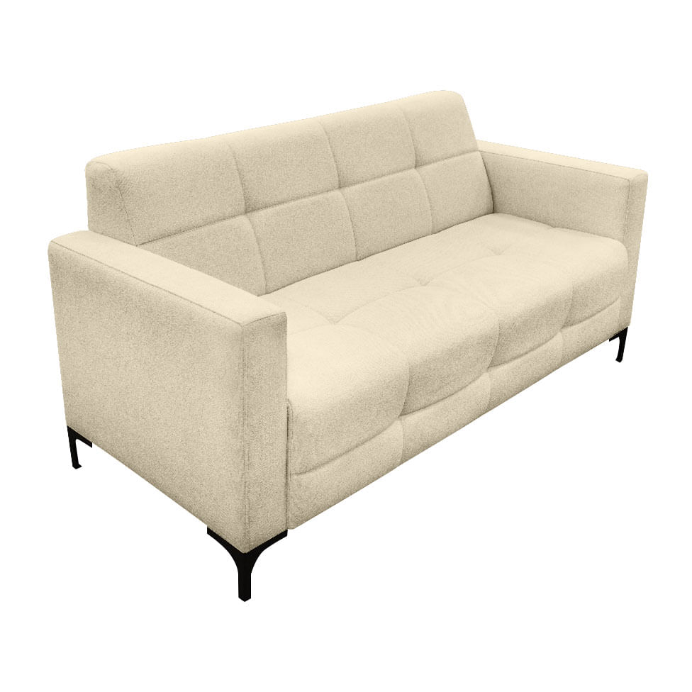 Sofá Hamilton Living em Boucle Off White 1,80m