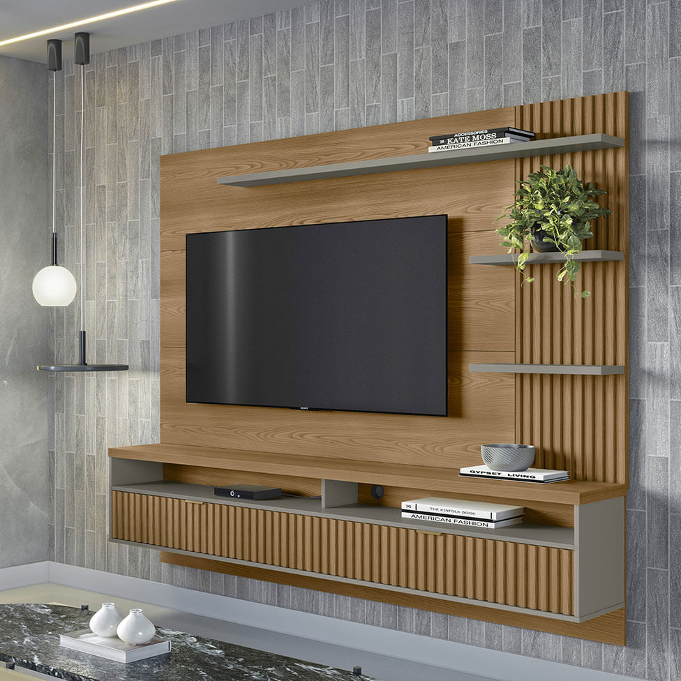 Painel Home Araruna Amêndoa e Titânio - Imagem 2