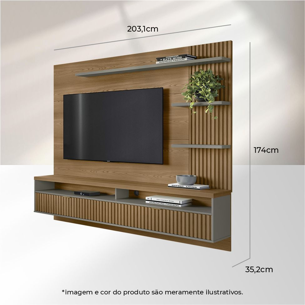 Painel Home Araruna Amêndoa e Titânio - Imagem 3