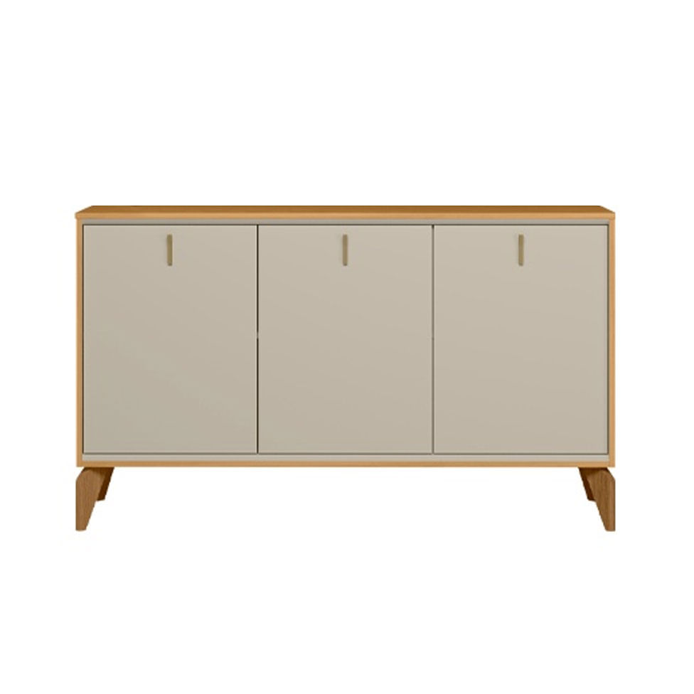 Buffet Balcão Aura com 3 Portas Tauari e Off White 1,40m