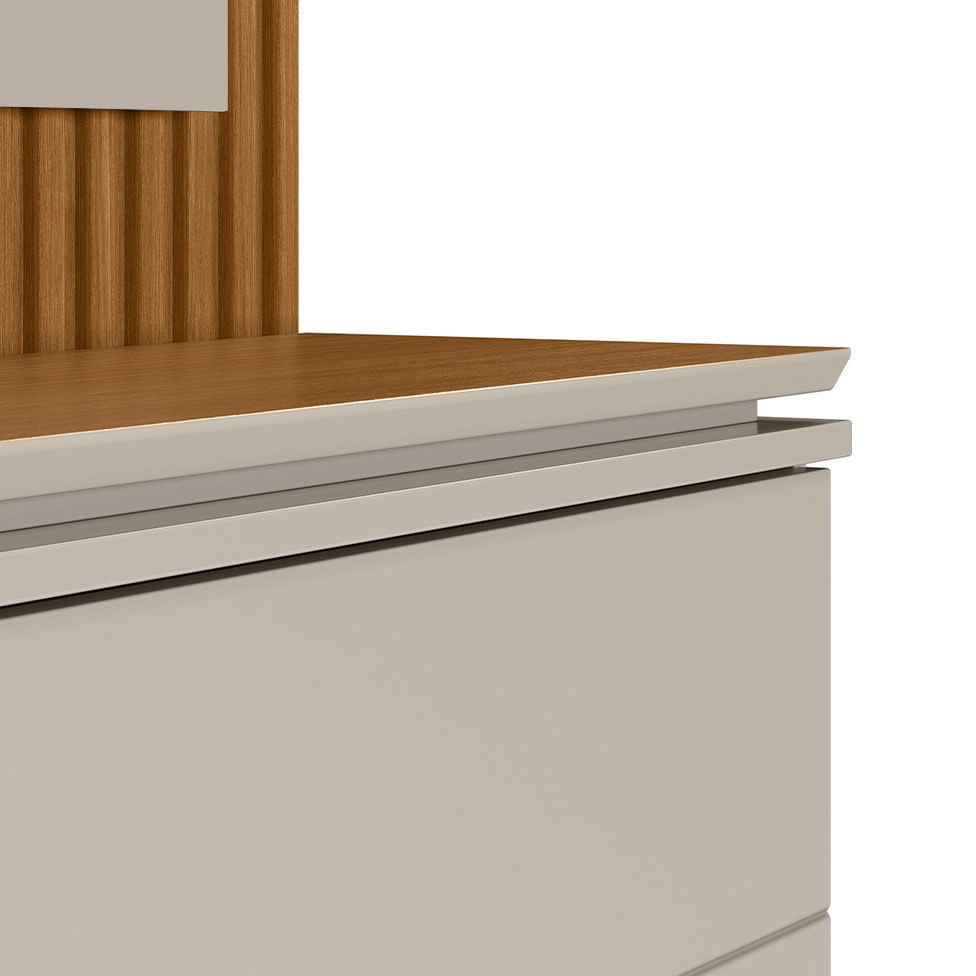 Estante Home Guararapes para TV até 75" Nature e Off White - Imagem 3