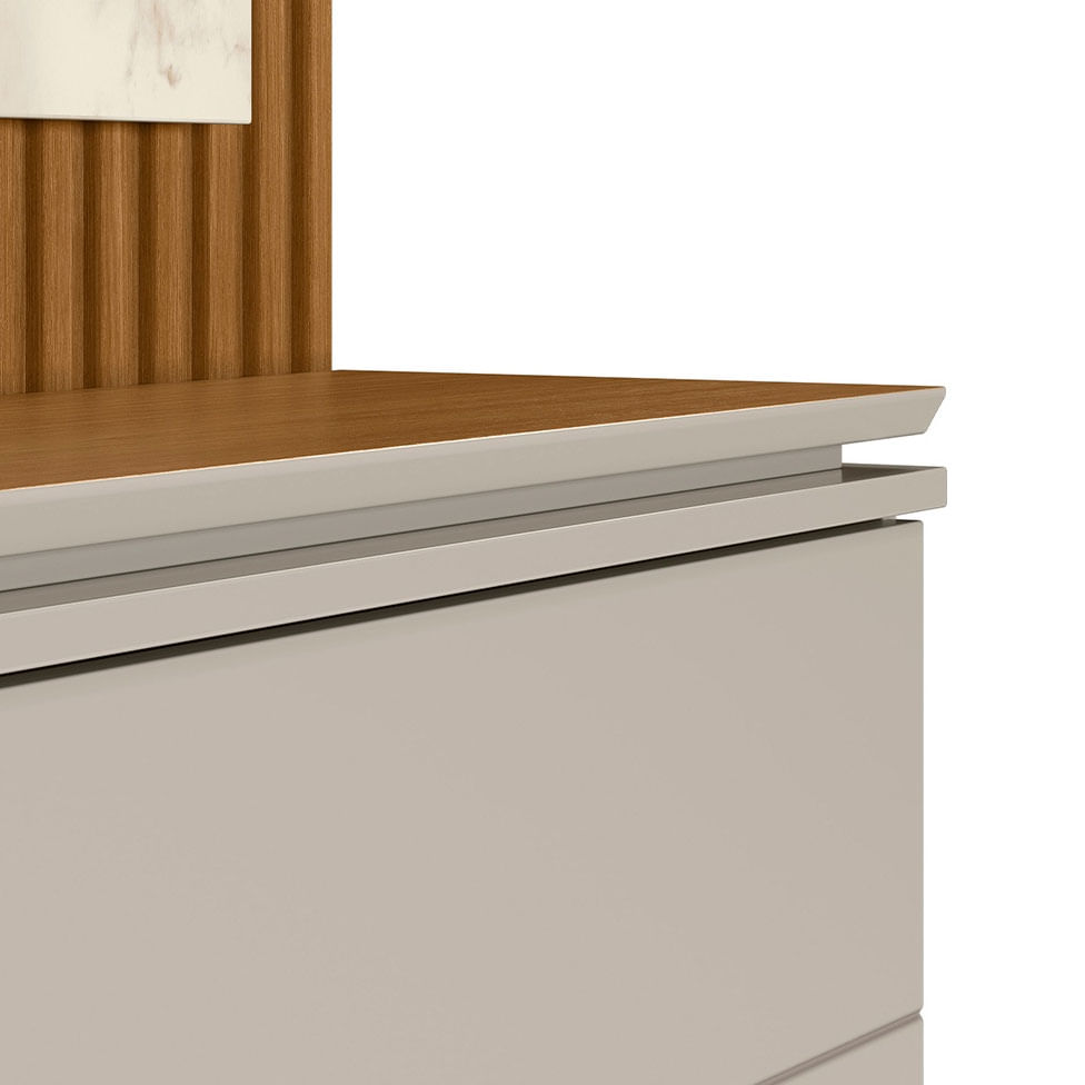 Estante Home Guararapes para TV até 75" Nature e Petra - Imagem 3