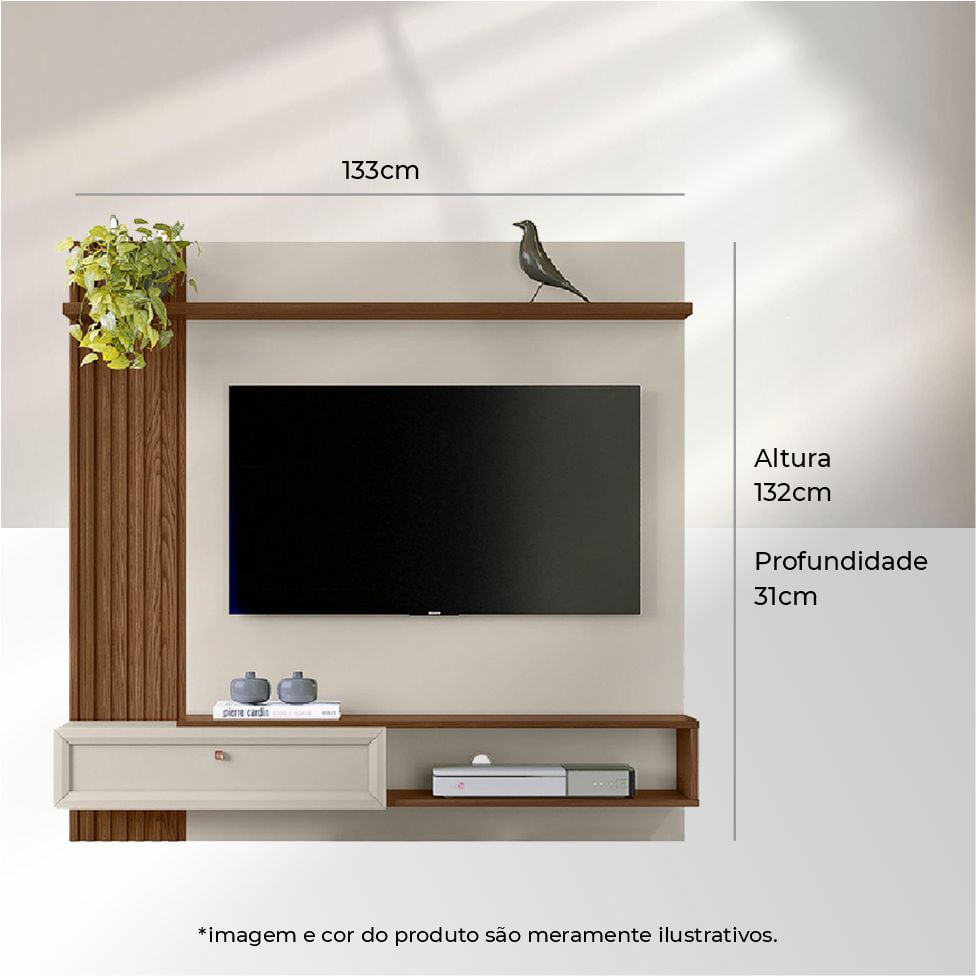 Painel Home Alvorada Freijó e Off White - Imagem 5