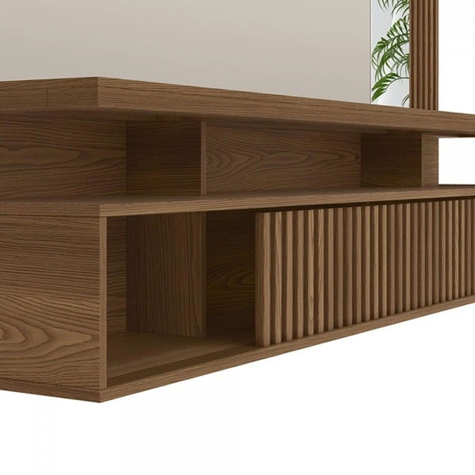 Painel Home Maragogi com 2 Porta Freijó e Off White - Imagem 2