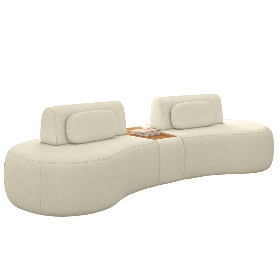 Sofá Orgânico Versalles em Boucle Off White 3,02m