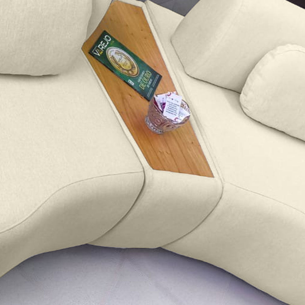 Sofá Orgânico Versalles em Boucle Off White 3,02m - Imagem 2