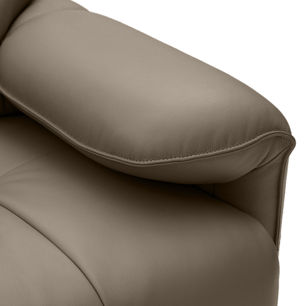 Sofá Capri Retratil em Couro Avelã 2,80m - Imagem 4