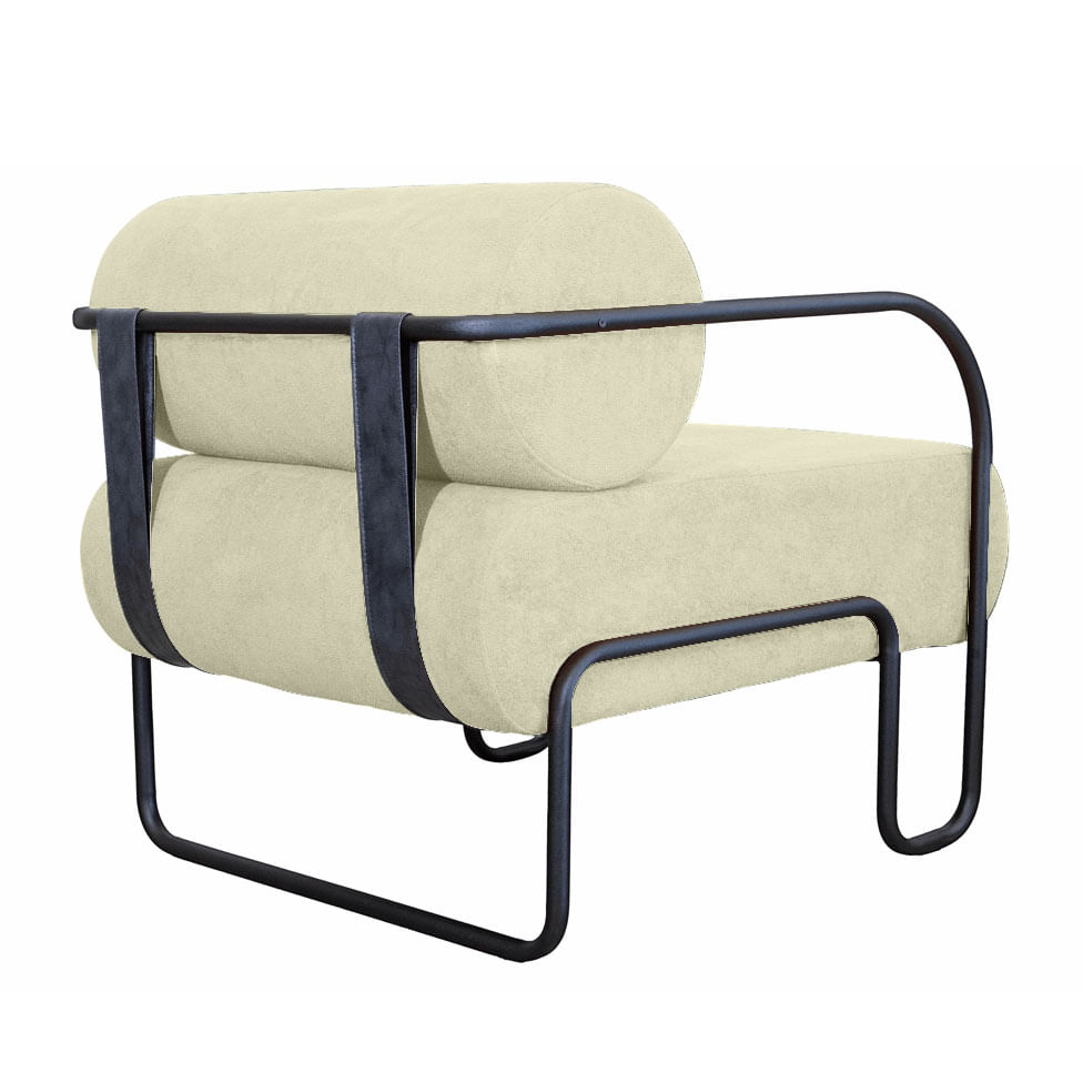 Poltrona Minsk em Boucle Off White - Imagem 2