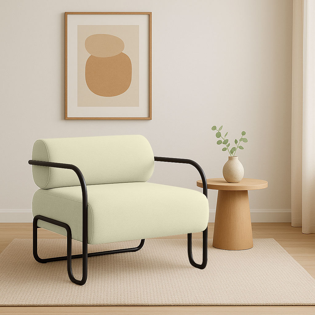 Poltrona Minsk em Boucle Off White - Imagem 4