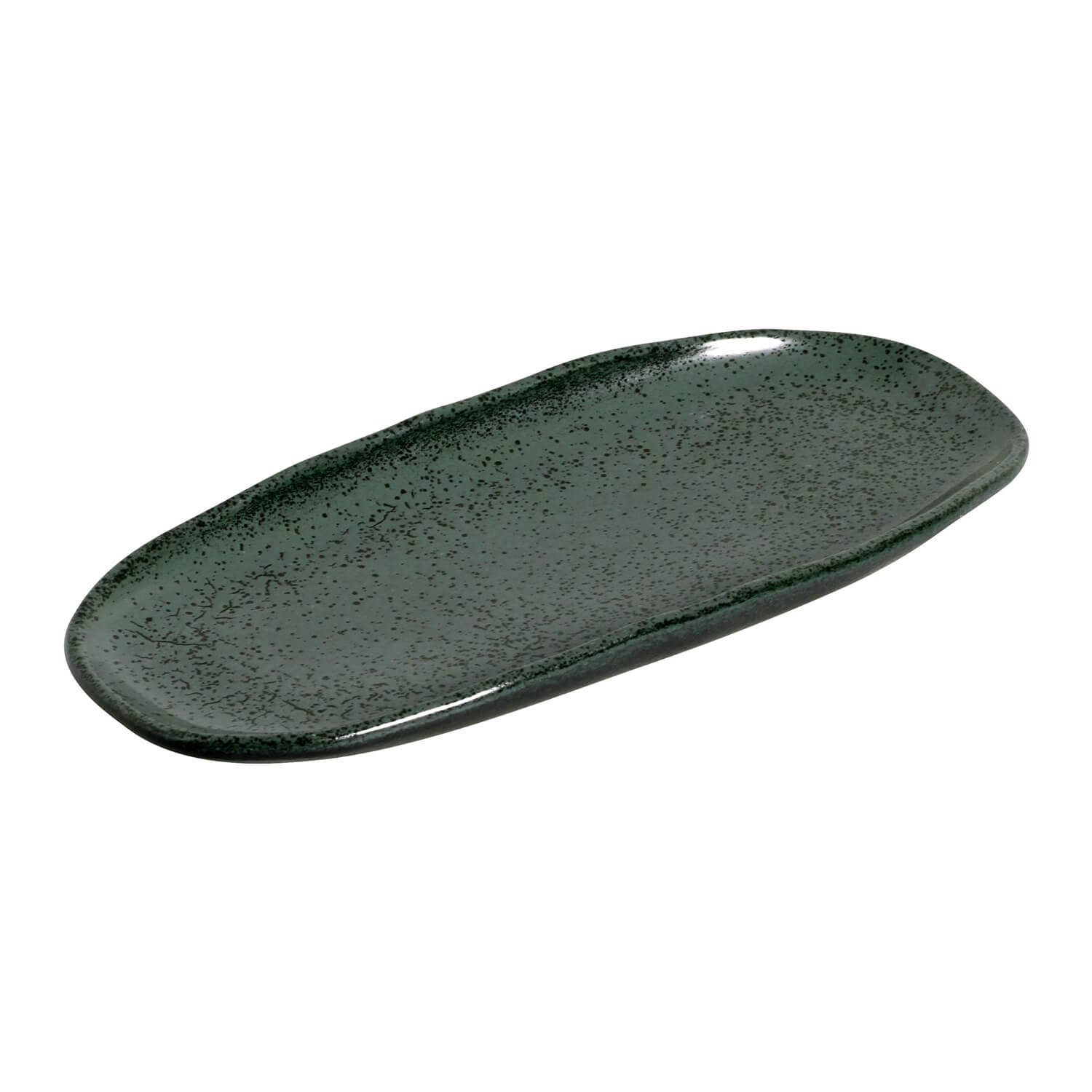 Conjunto com 4 Travessas Oval Rasa Pequena Orgânico Greenery 23x11cm - Imagem 4