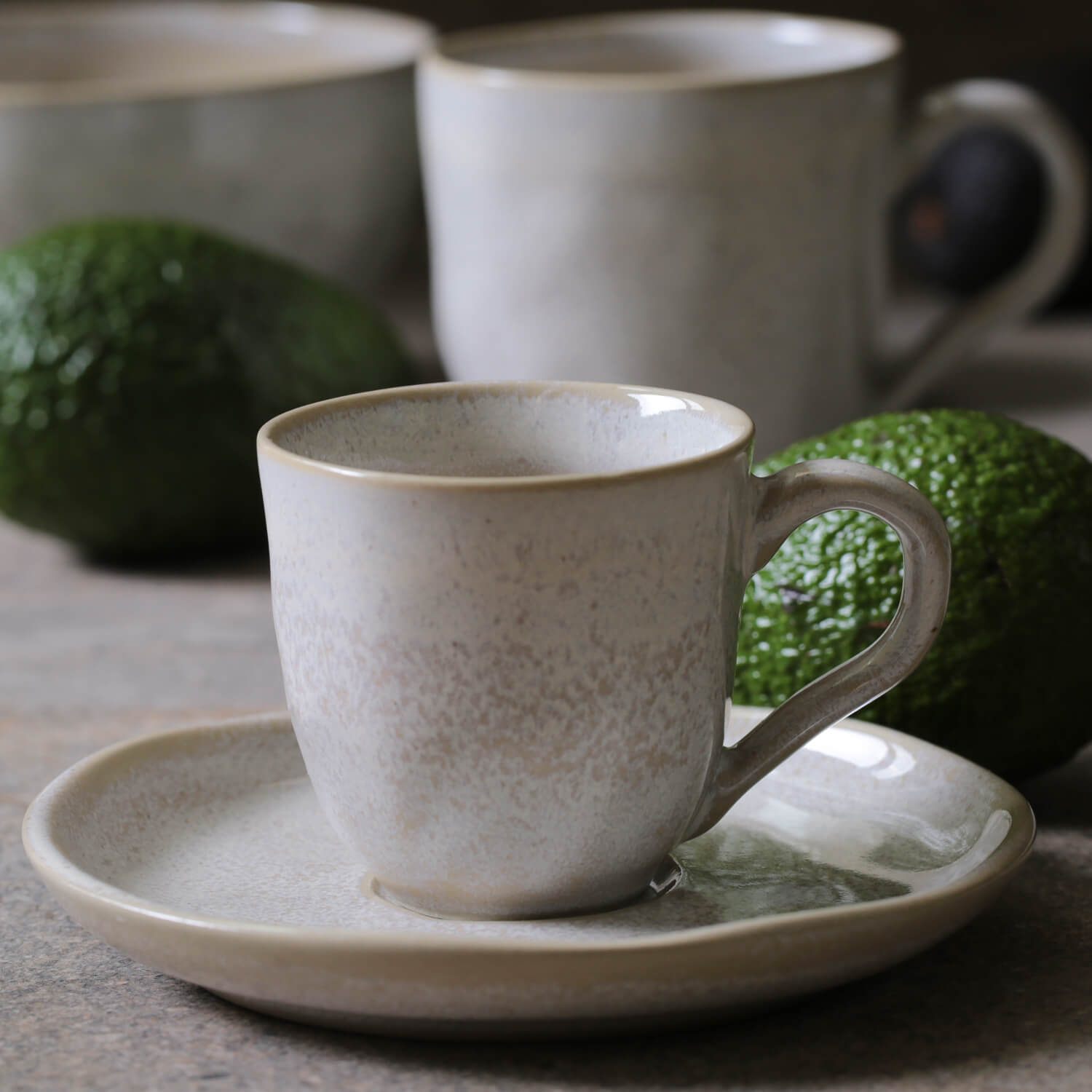 Conjunto com 6 Xícaras de Café com Pires Bio Latte 120ml - Imagem 2
