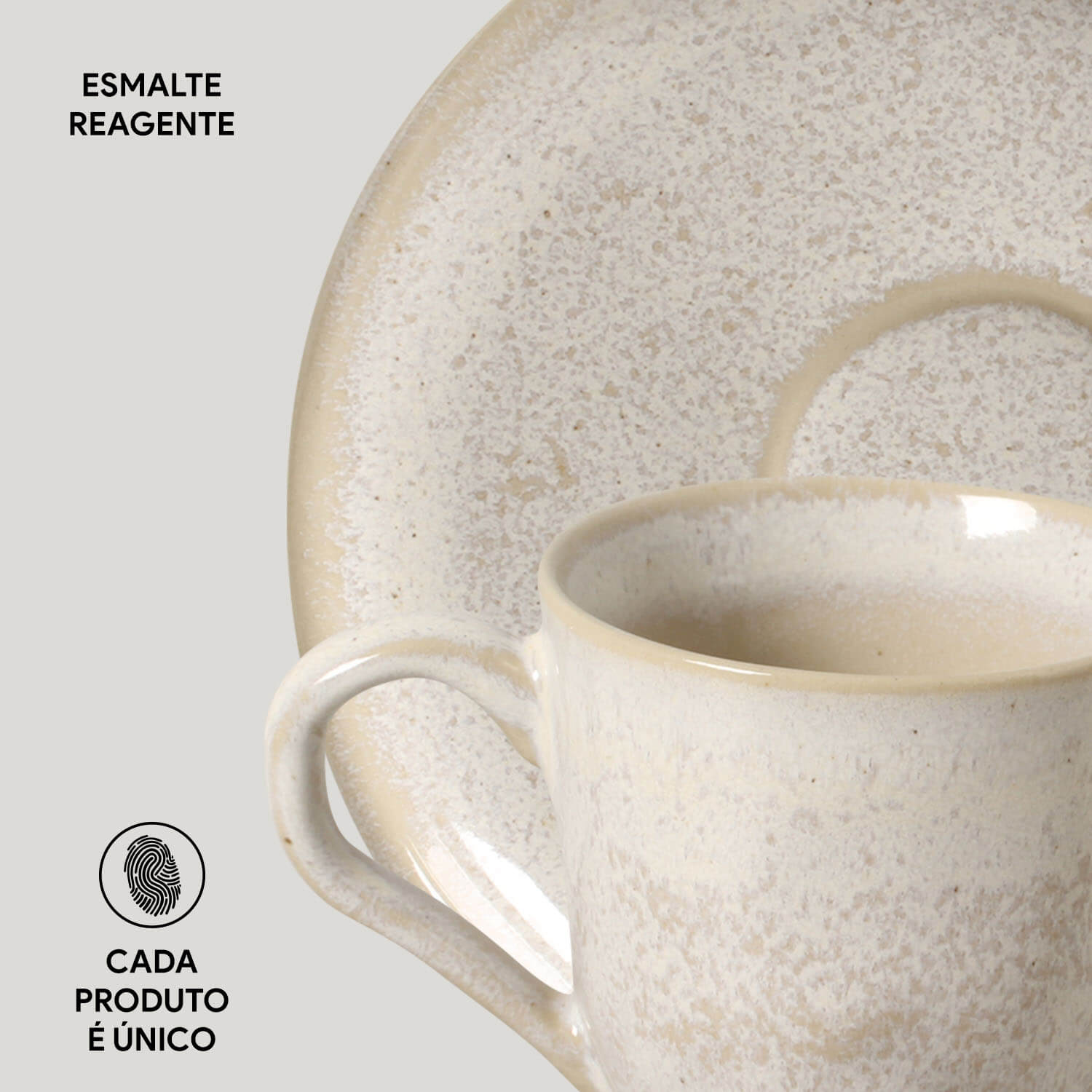 Conjunto com 6 Xícaras de Café com Pires Bio Latte 120ml - Imagem 4