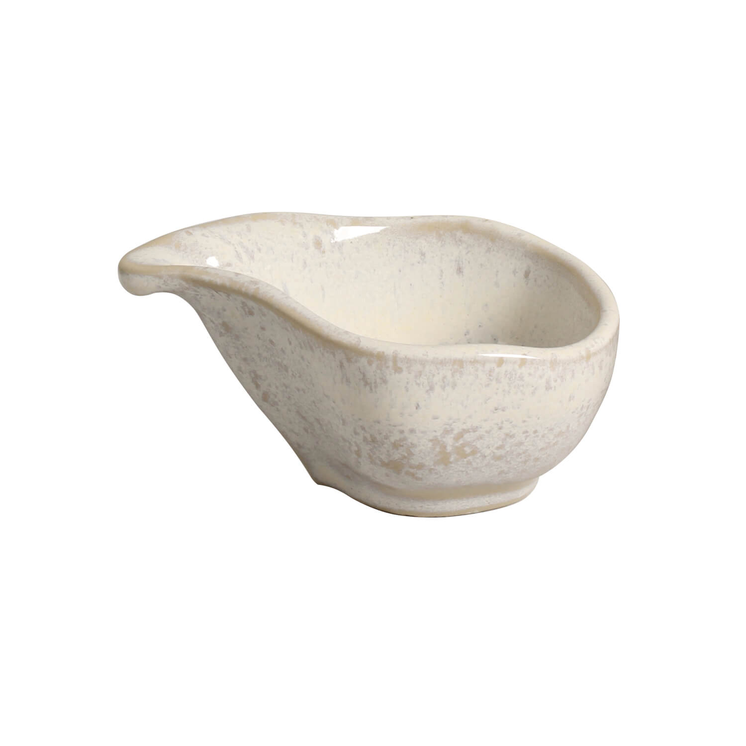 Conjunto com 6 Molheiras Oval Orgânico Latte 8x6cm 40ml