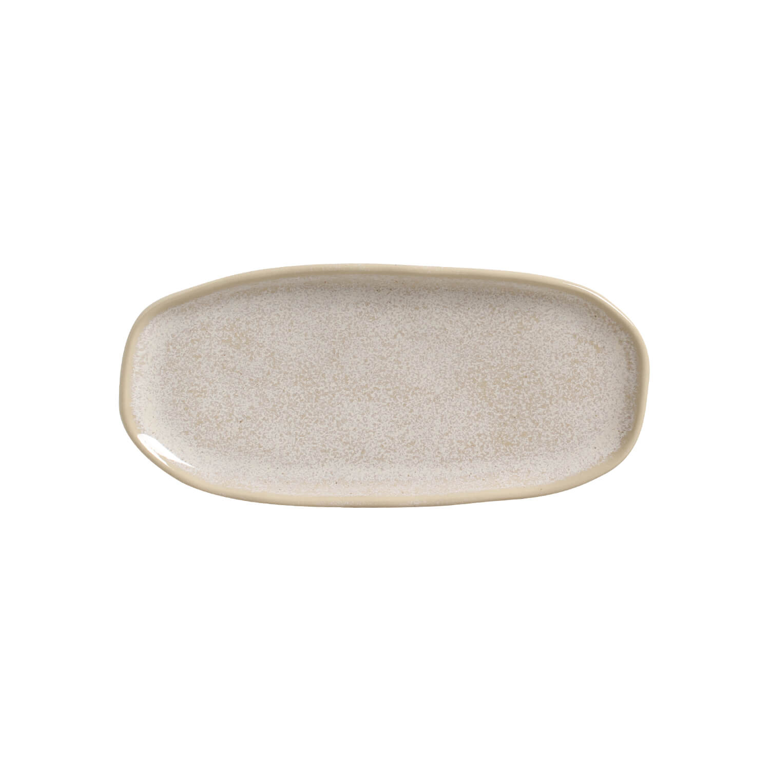 Conjunto com 4 Travessas Oval Rasa Pequena Orgânico Latte 23x11cm