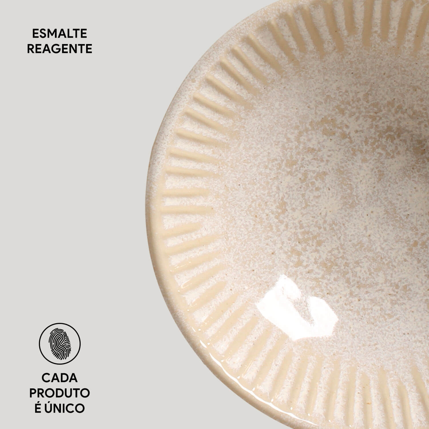 Conjunto com 6 Cumbucas Linhas Latte Ø15x5,5cm 370ml - Imagem 5