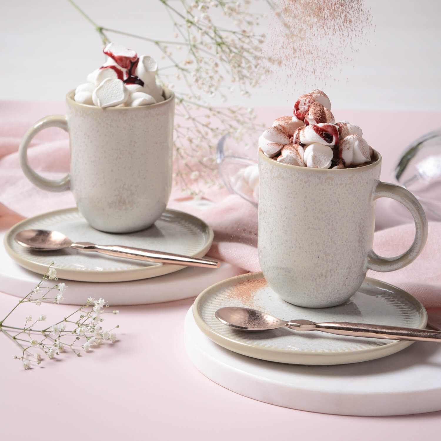 Kit Canecas Coup Stoneware com Pires Latte 330ML - Imagem 4