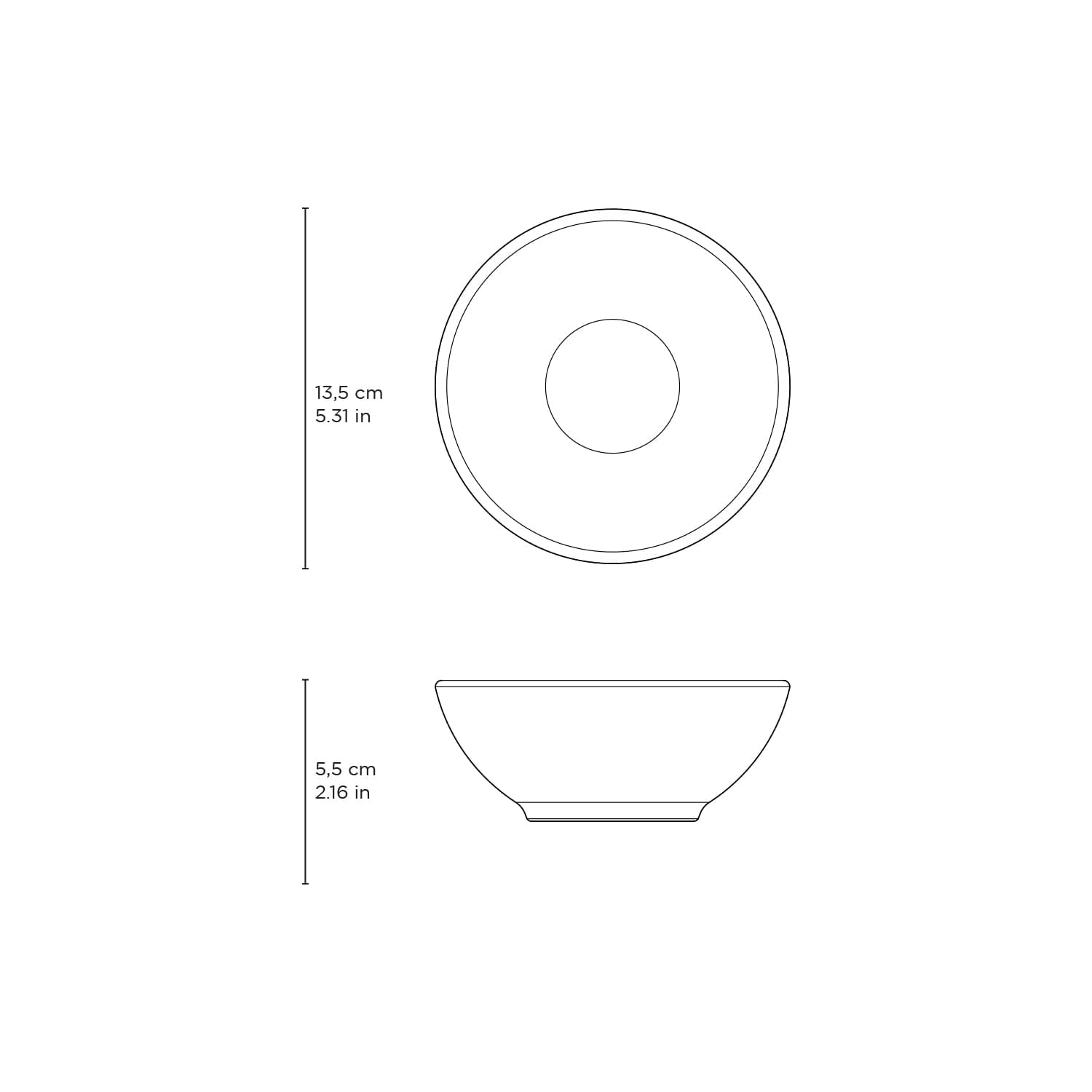 Conjunto com 6 Cumbuca Coup Stoneware Latte Ø13,5x5,5cm 360ml - Imagem 6