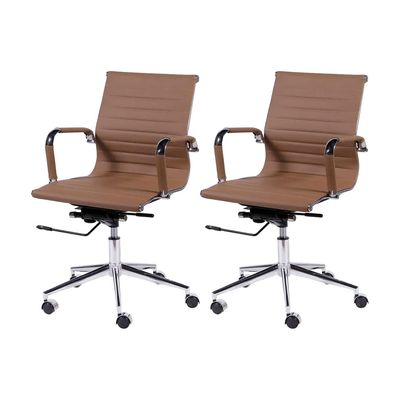 90142_Conjunto-de-Cadeiras-Office-Esteirinha-Baixa-2-Pecas-com-Rodizio-Caramelo_01