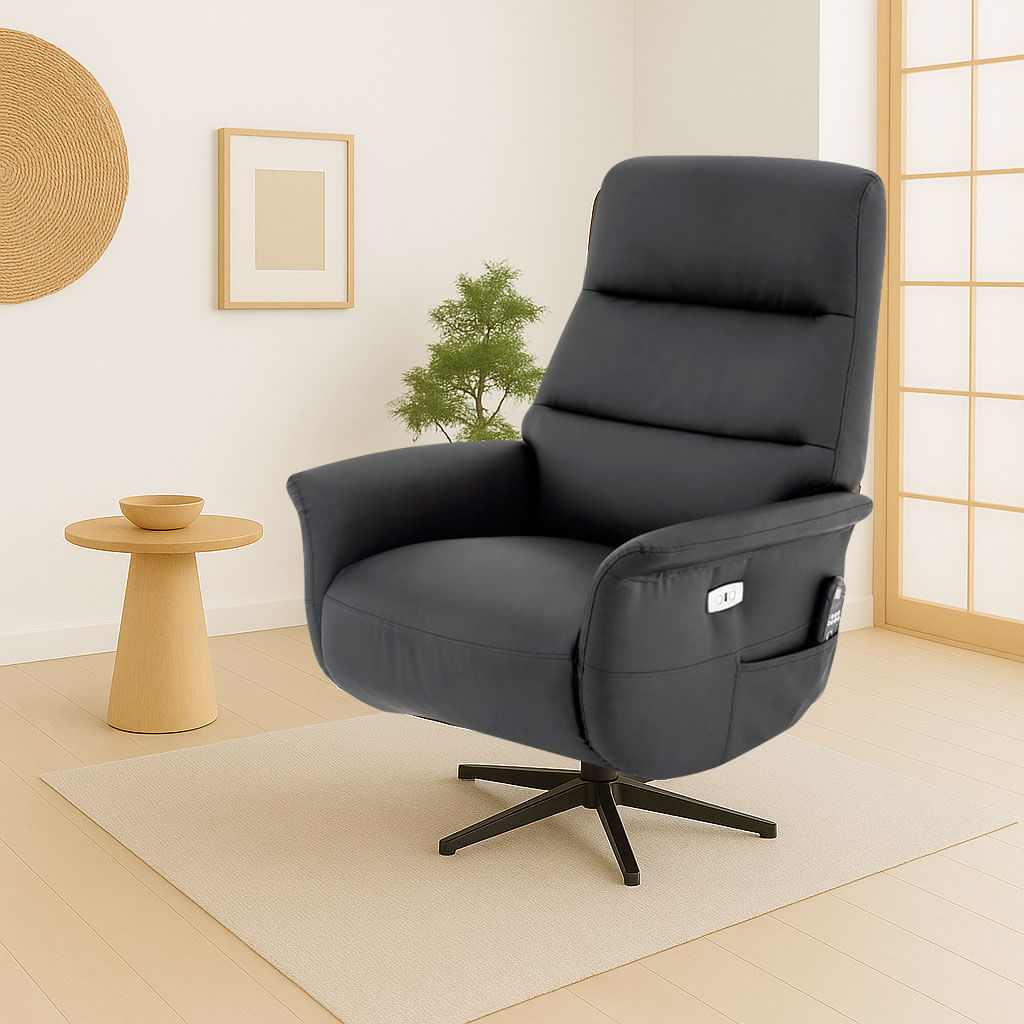 Poltrona de Massagem Michigan Preta Bivolt - Imagem 2