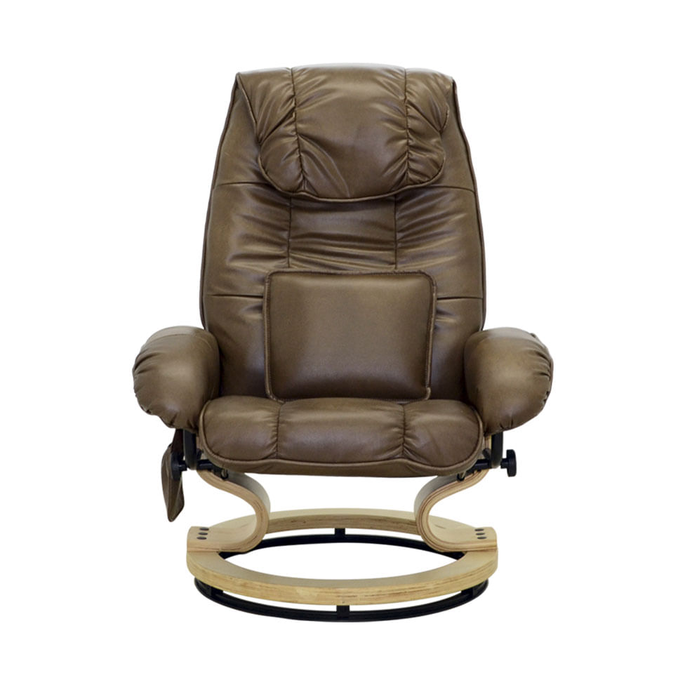 Poltrona de Massagem Louisiana Marrom Vintage Bivolt - Imagem 2