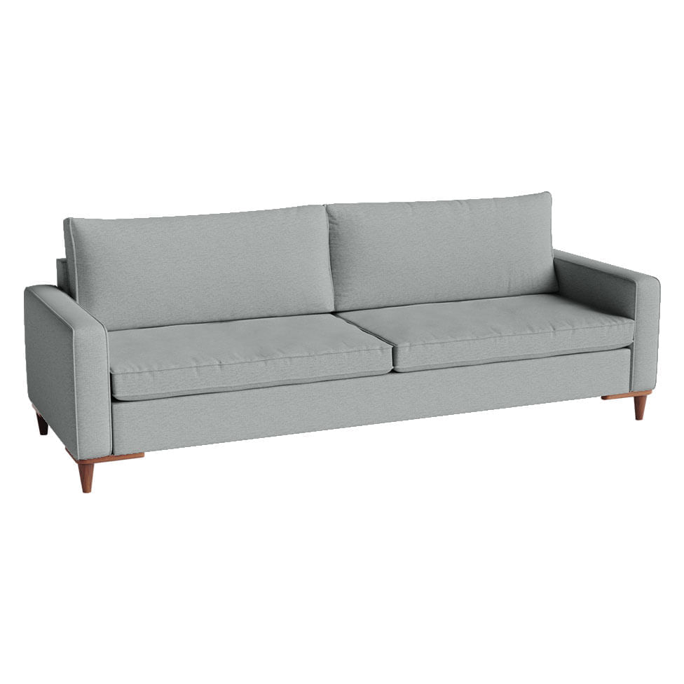 Sofá Servilha Living em Linho Cinza Claro 2,00m - Imagem 2