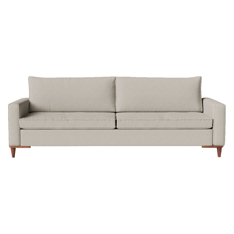 Sofá Servilha Living em Linho Bege 2,00m