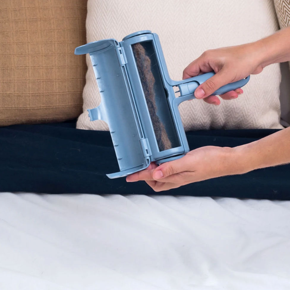 Rolo Removedor de Pelo Pet Animal Azul - Imagem 4