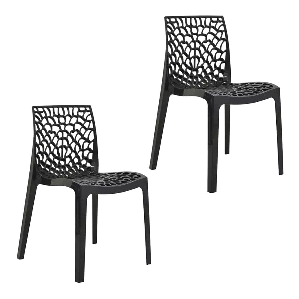Kit com 2 Cadeiras Gruvyer Preta