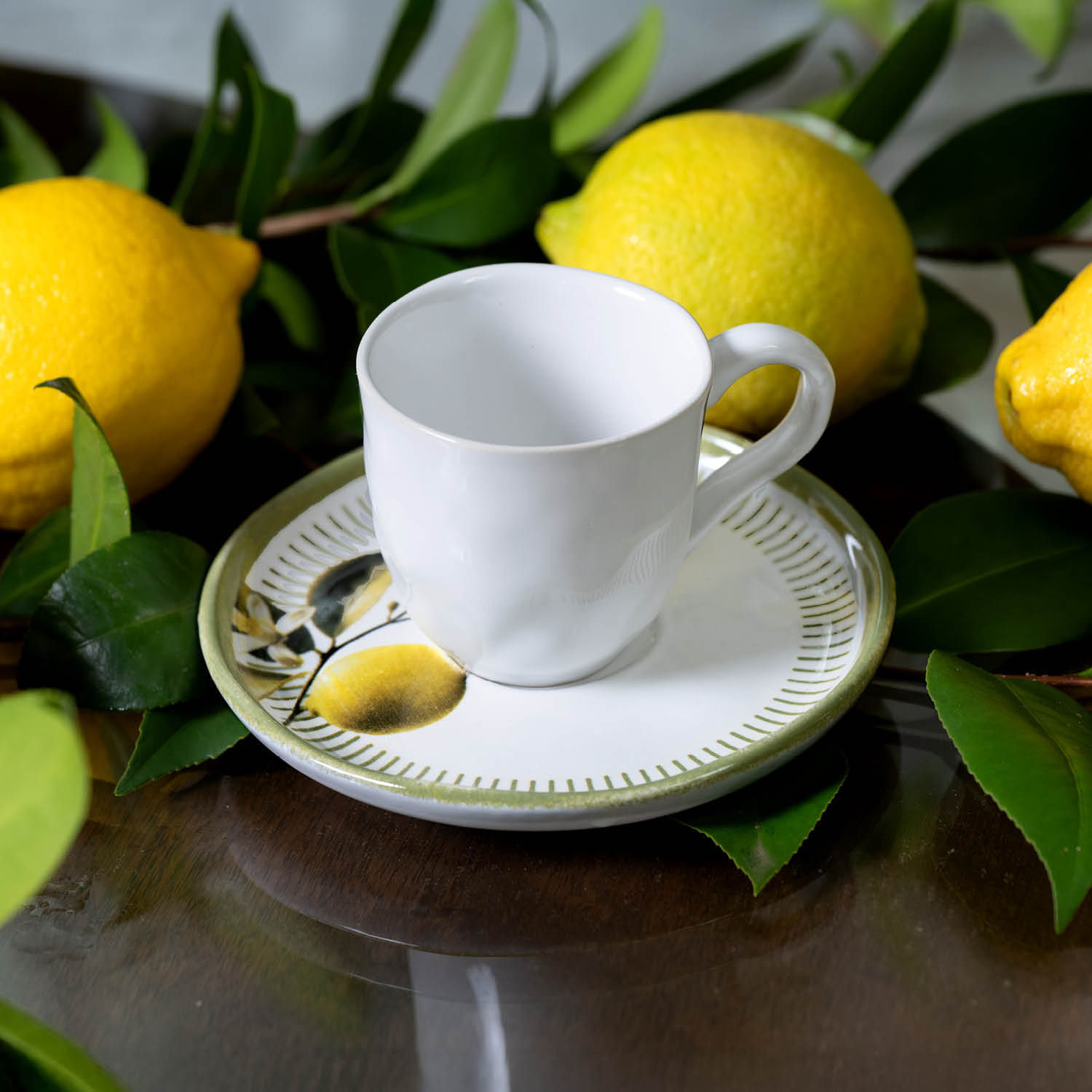 Conjunto com 6 Xícaras De Café com 6 Pires Bio Lemon 120ml - Imagem 3