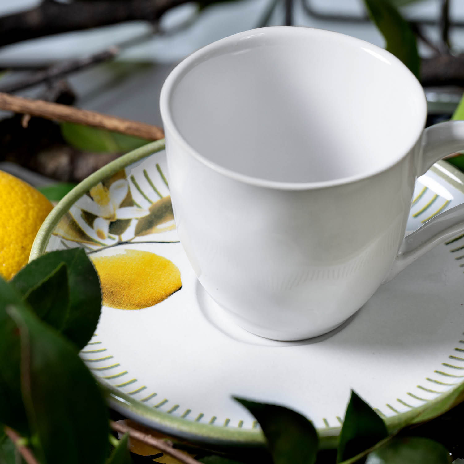 Conjunto com 6 Xícaras De Chá com 6 Pires Bio Lemon 170ml - Imagem 5