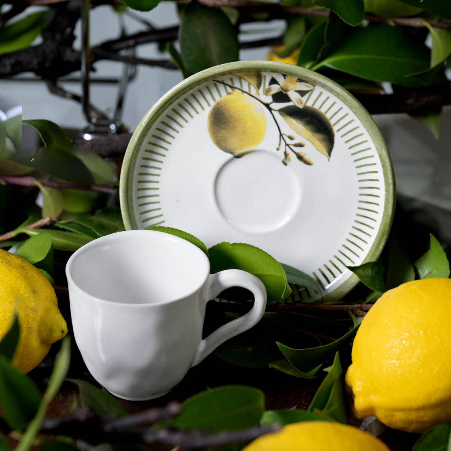 Conjunto com 6 Xícaras De Chá com 6 Pires Bio Lemon 170ml - Imagem 2