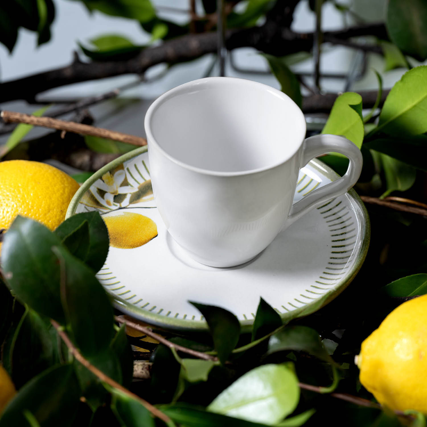 Conjunto com 6 Xícaras De Chá com 6 Pires Bio Lemon 170ml - Imagem 3