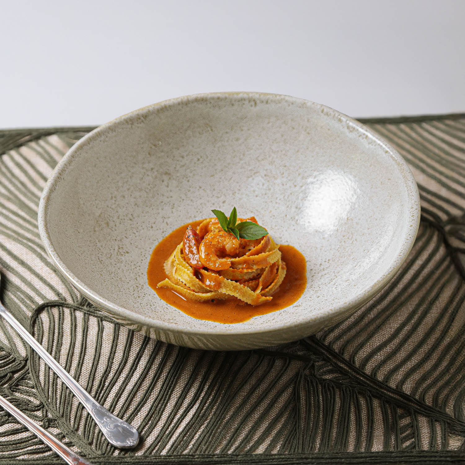 Tigelas Média Orgânico Stoneware Vanilla Ø25x8cm 1961ml - Imagem 2