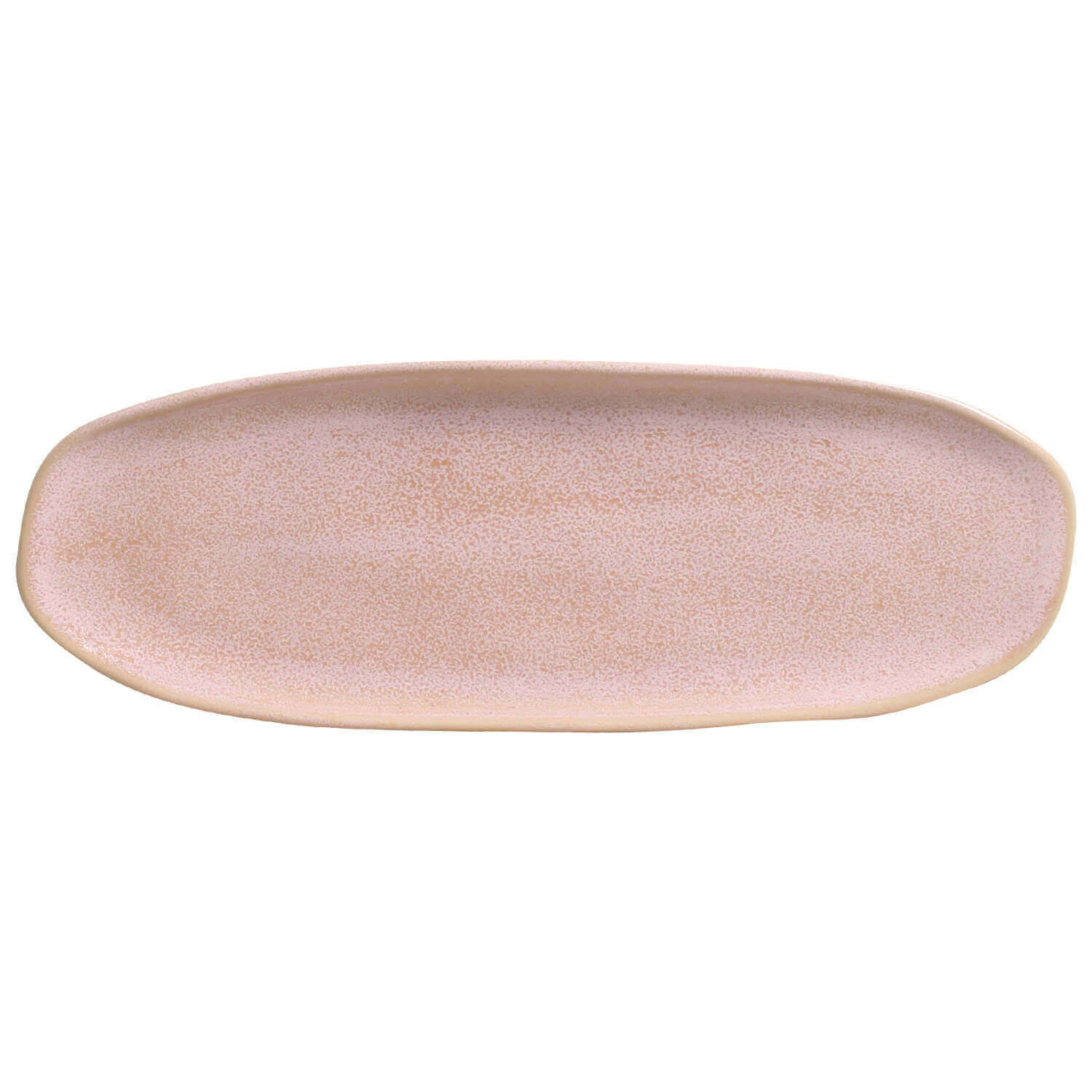 Conjunto com 4 Travessas Oval Rasa Grande Orgânico Litchi 36x13cm