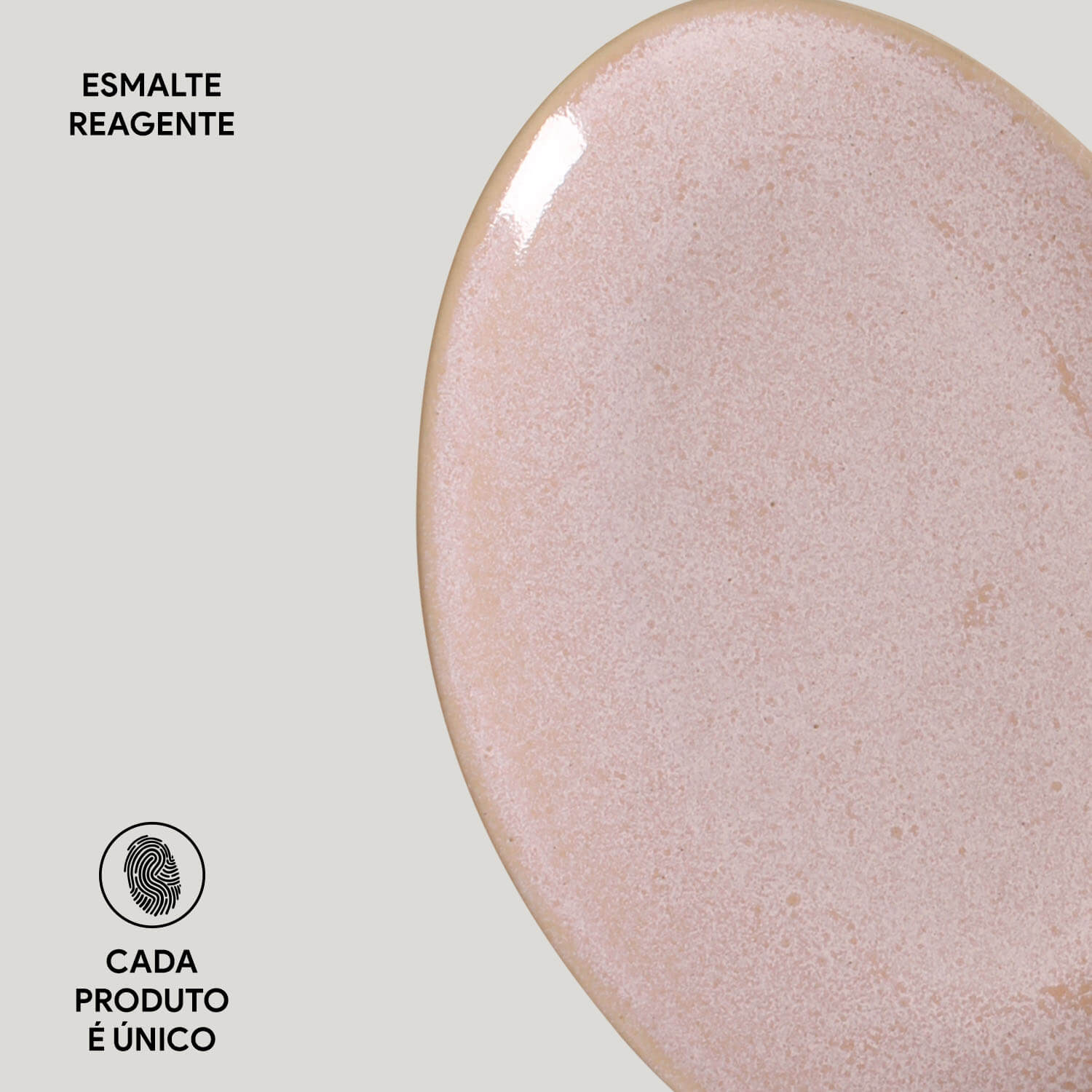 Conjunto com 6 Pratos de Sobremesa Oval Orgânico Litchi 22,5x16,5x2,5cm - Imagem 4