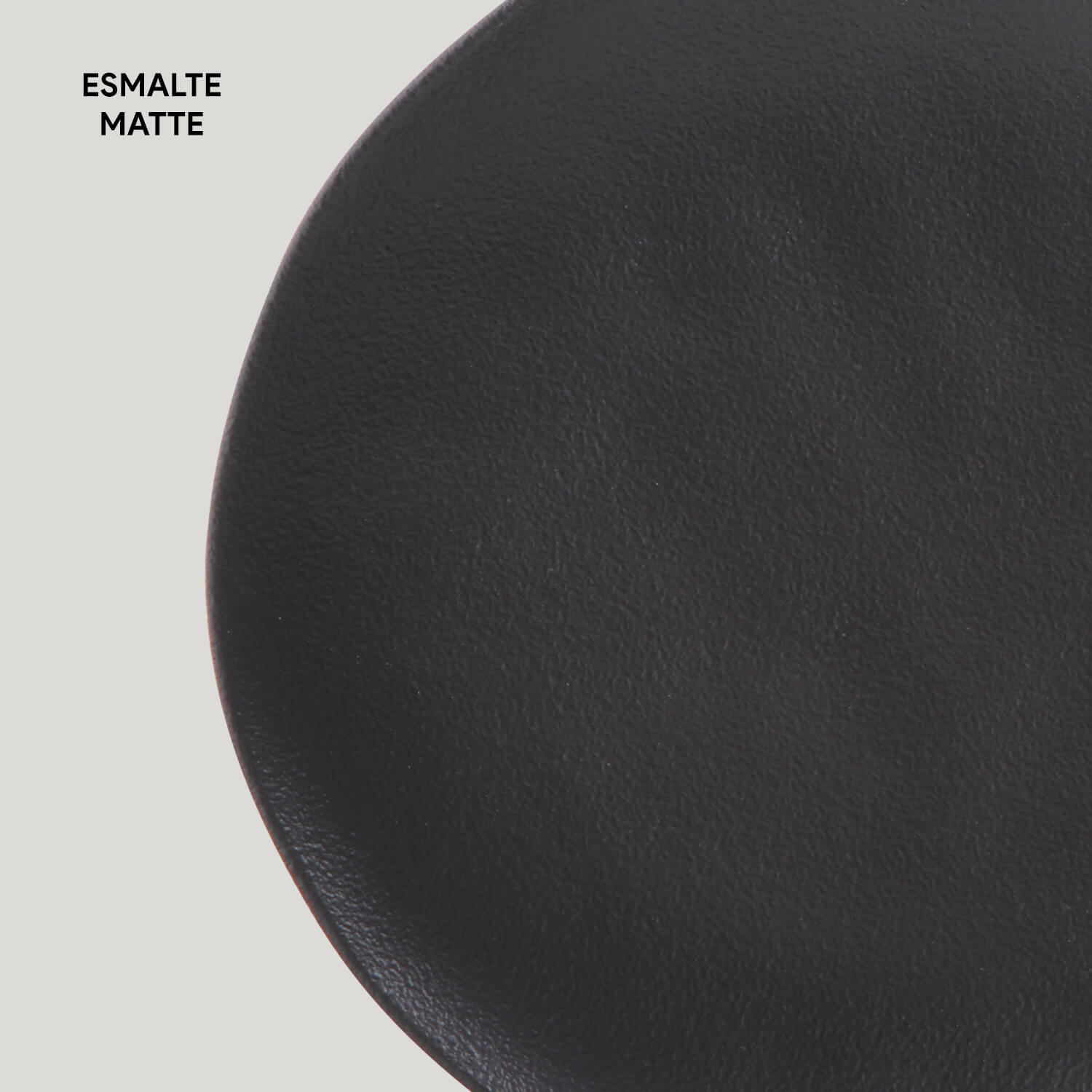 Conjunto com 6 Pratos Raso Orgânico Preto Matte Ø 26,5cm - Imagem 4