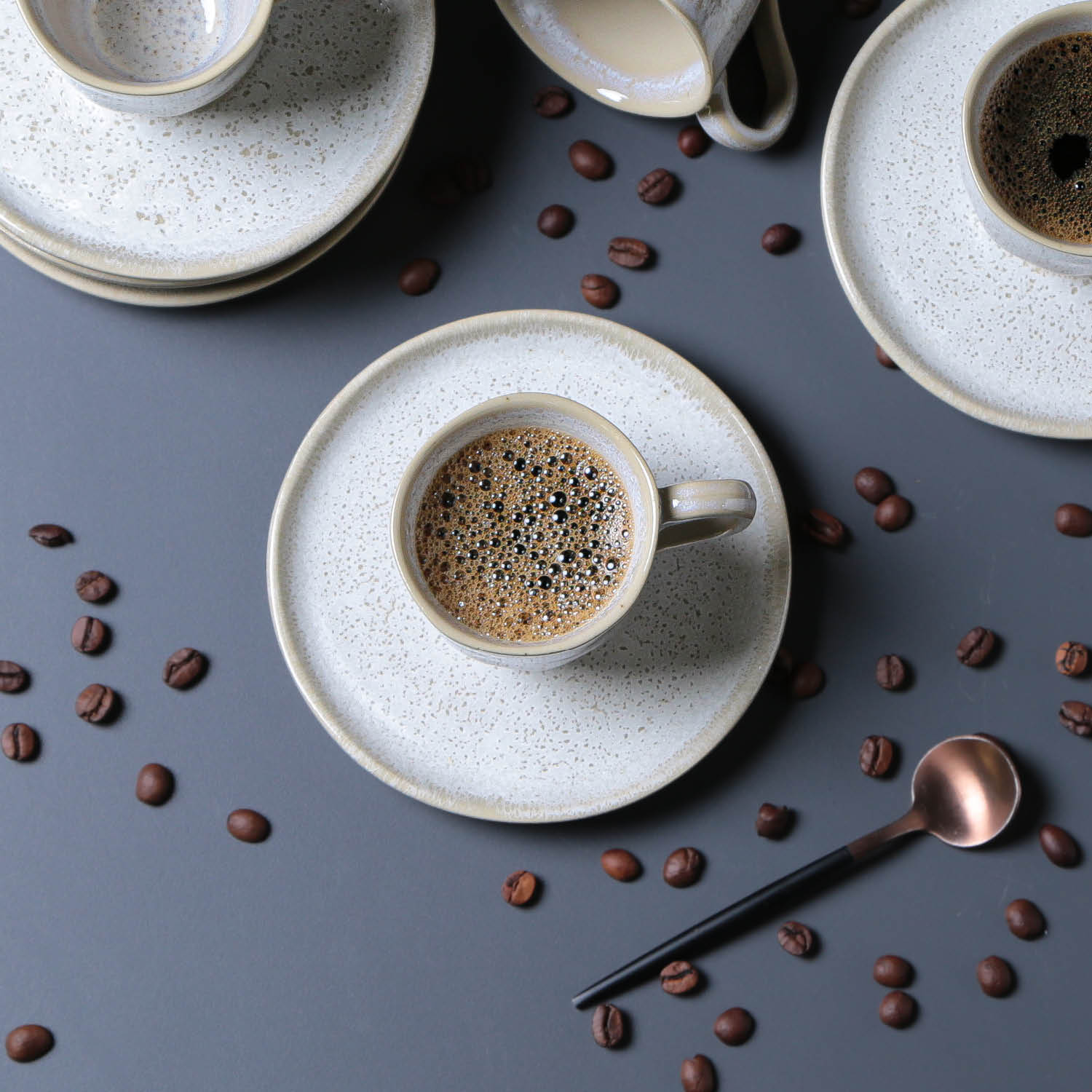 Conjunto com 6 Xícaras de Café com Pires Bio Vanilla 120ml - Imagem 3